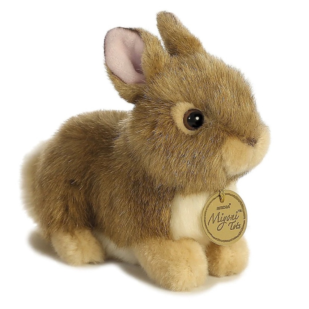 Miyoni tots bunny rabbit plush brown stuffed animal